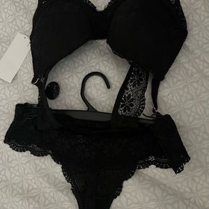 Rene rofe demi slightly push up. 34C set